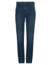 Barmas Man Pants Blue Size 35 Cotton, Elastane In Blue