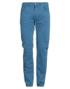 Barmas Man Pants Blue Size 34 Cotton, Elastane