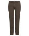 Barmas Man Pants Dark Brown Size 34 Cotton, Elastane