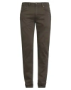 Barmas Man Pants Military Green Size 34 Cotton, Cashmere, Elastane