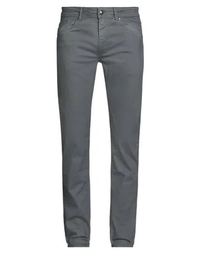 Barmas Man Pants Grey Size 33 Cotton, Elastane In Gray