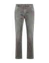 Barmas Man Pants Grey Size 34 Cotton, Elastane In Gray