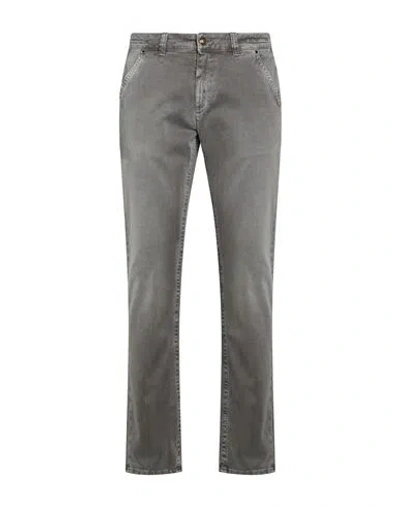 Barmas Man Pants Grey Size 34 Cotton, Elastane In Gray