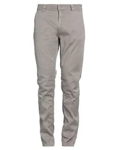 Barmas Man Pants Grey Size 38 Linen, Cotton, Elastane In Grey