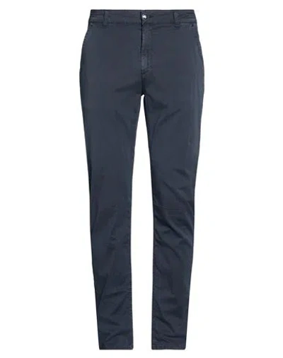 Barmas Man Pants Midnight Blue Size 40 Cotton, Silk, Elastane