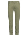 Barmas Man Pants Military Green Size 40 Cotton, Elastane