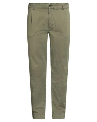 Barmas Man Pants Military Green Size 40 Cotton, Elastane