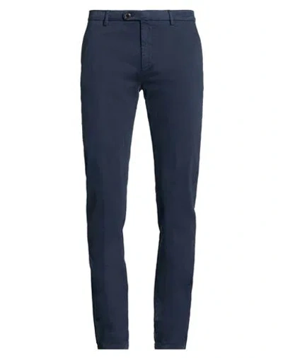Barmas Man Pants Navy Size 33 Cotton, Elastane