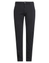 Barmas Man Pants Navy Size 35 Cotton, Elastane In Black