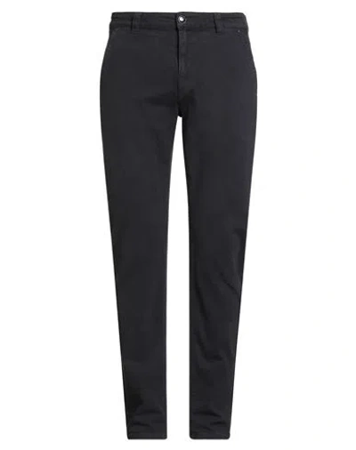Barmas Man Pants Navy Size 35 Cotton, Elastane In Black