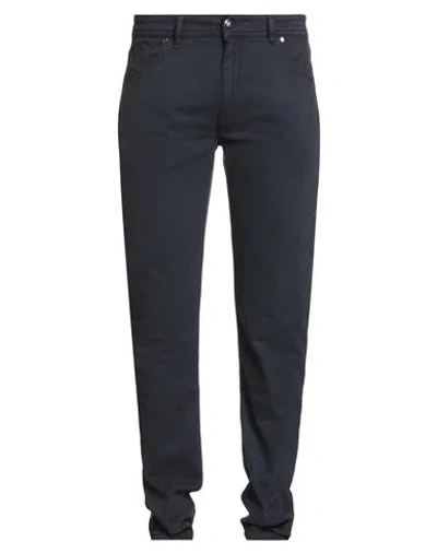 BARMAS BARMAS MAN PANTS NAVY SIZE 38 COTTON, CASHMERE, ELASTANE