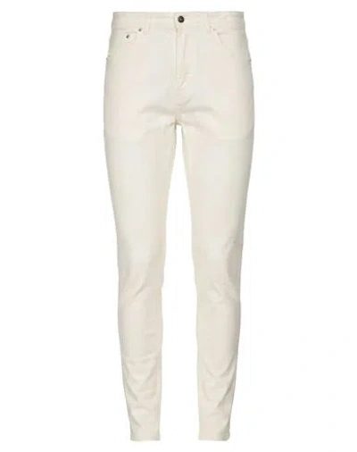 Barmas Man Pants Off White Size 36 Cotton, Elastane