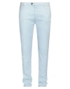 Barmas Man Pants Sky Blue Size 35 Linen, Cotton, Elastane