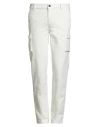 Barmas Man Pants White Size 33 Cotton, Elastane In White