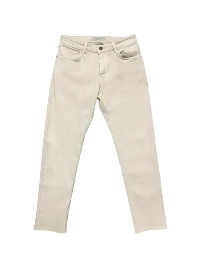Barmas Slim-fit Twill Jeans In Neutral