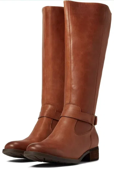 Bã¸rn Born Saddler Br0028806 Women's 7.5 Brown Leather Block Heel Riding Boots Zpo1837