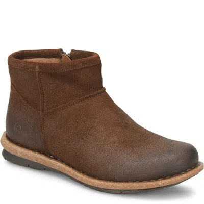 Bã¸rn Born Tinley Br0062457 Boots Women's Us 11 Brown Leather Ankle Bootie Khd1386