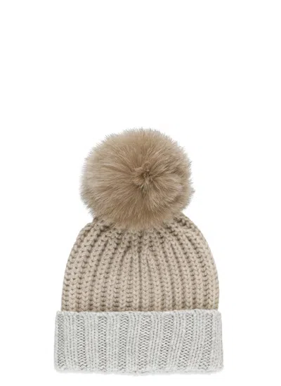 Barna Cashmere Hats Beige In Neutrals