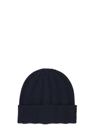 Barna Cashmere Hats In Blue