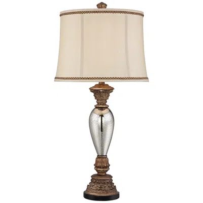 Barnes And Ivy Alsace 32 1/2" Bronze And Mercury Glass Table Lamp