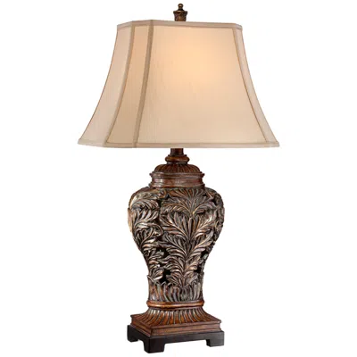 Barnes And Ivy Leafwork 32 1/2" Rectangular Shade Traditional Lamp
