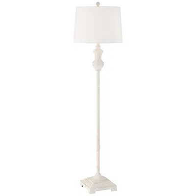 Barnes And Ivy Verona 61 1/2" Traditional Vintage White Floor Lamp