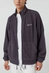 Barney Cools Full Zip Polar Fleece Jacket In Black, Men's At Urban Outfitters