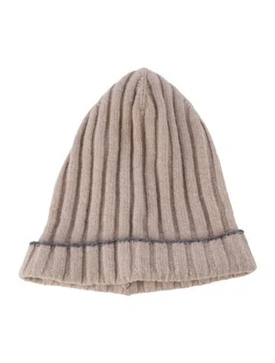 Pre-owned Barneys New York Barney's New York Knit Beanie In Neutral