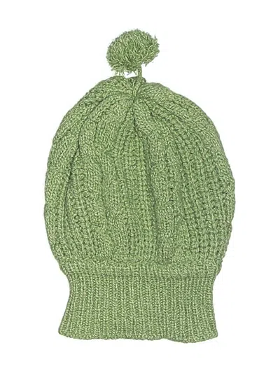 Pre-owned Barneys New York Beanie Hat In Green