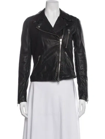 Pre-owned Barneys New York Biker Jacket In Black