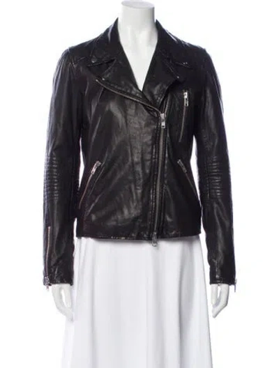 Pre-owned Barneys New York Biker Jacket In Black