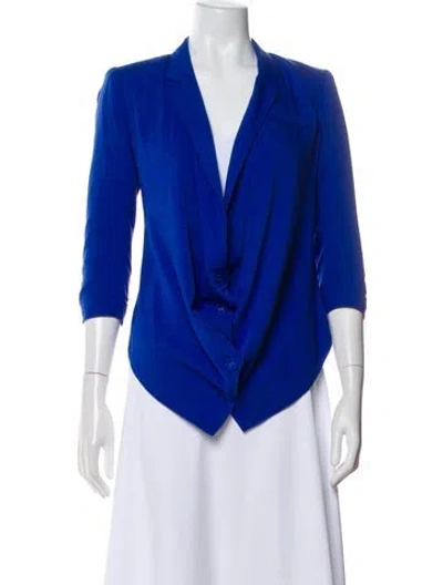 Pre-owned Barneys New York Blazer In Blue