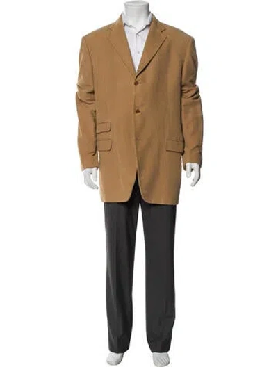 Pre-owned Barneys New York Blazer In Brown