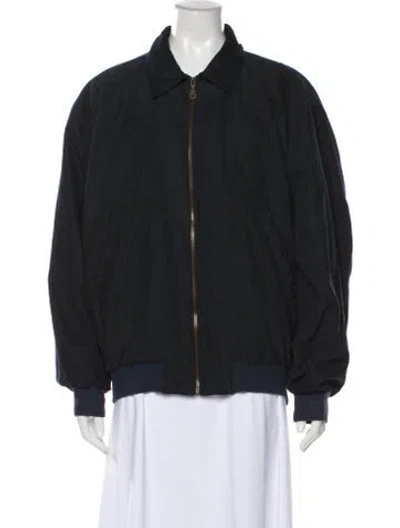 Pre-owned Barneys New York Bomber Jacket In Black