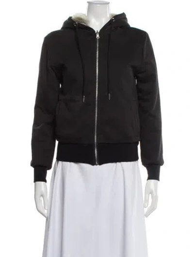 Pre-owned Barneys New York Bomber Jacket In Black