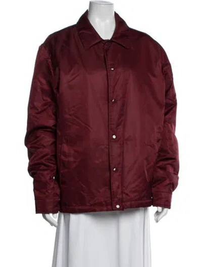 Pre-owned Barneys New York Bomber Jacket In Red