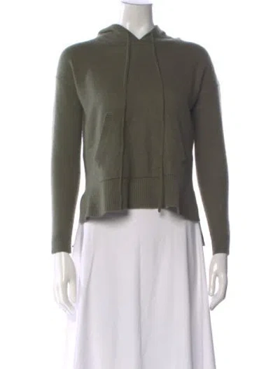 Pre-owned Barneys New York Cashmere Crew Neck Sweater In Green
