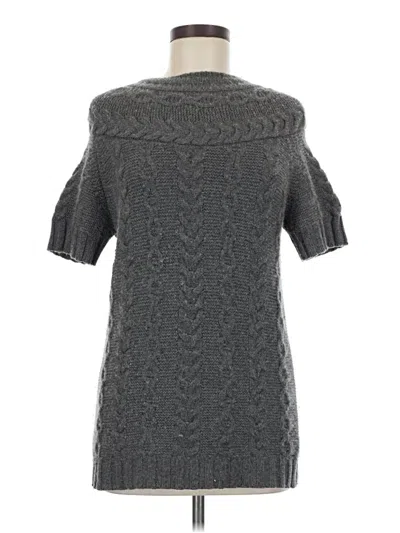 Pre-owned Barneys New York Cashmere Pullover Sweater In Gray
