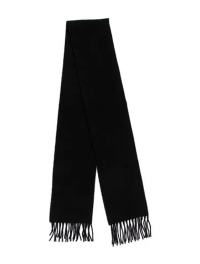 Pre-owned Barneys New York Cashmere Scarf In Black