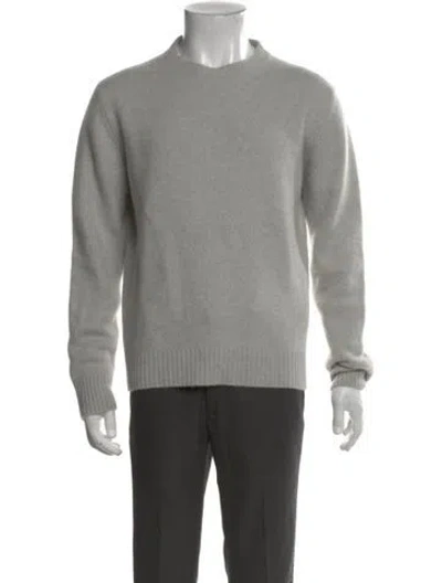 Pre-owned Barneys New York Cashmere Turtleneck Pullover In Gray