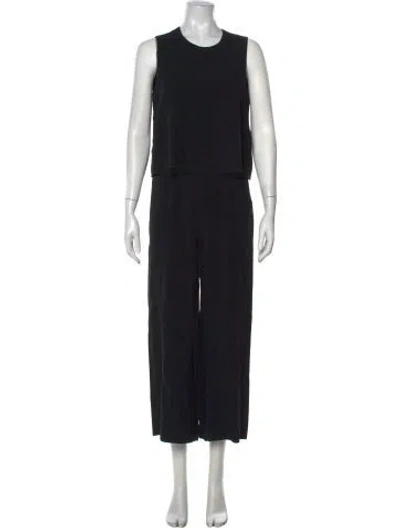 Pre-owned Barneys New York Crew Neck Jumpsuit In Black