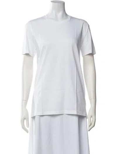 Pre-owned Barneys New York Crew Neck Short Sleeve T-shirt In White