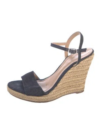 Pre-owned Barneys New York Denim Espadrilles In Blue