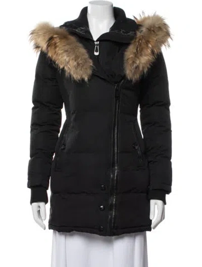 Pre-owned Barneys New York Down Coat In Black