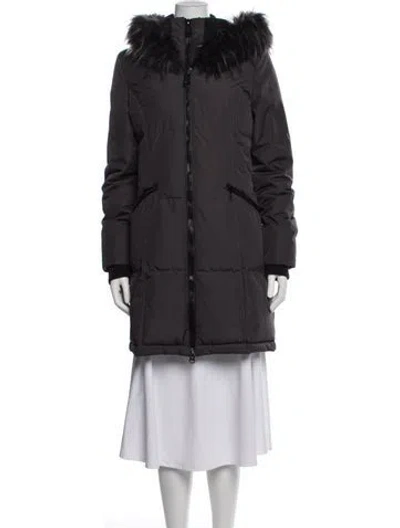 Pre-owned Barneys New York Down Coat In Grey