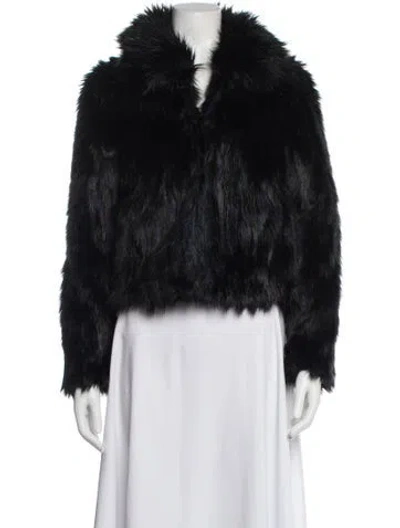Pre-owned Barneys New York Faux Fur Jacket In Multi