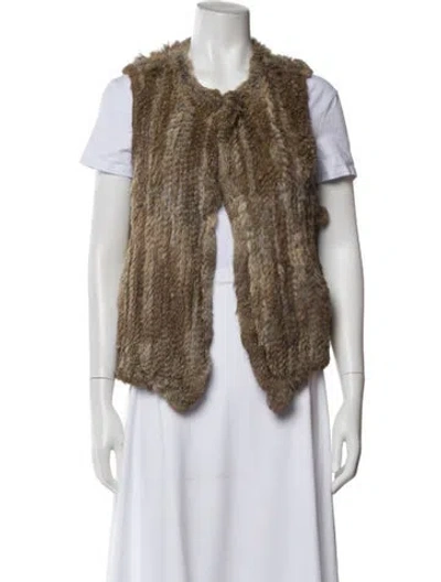 Pre-owned Barneys New York Fur Fur Jacket In Brown