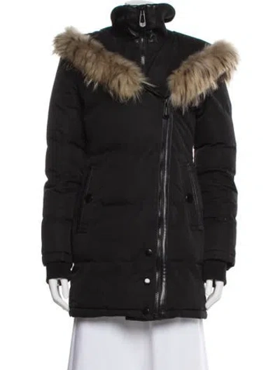 Pre-owned Barneys New York Fur Jacket In Black