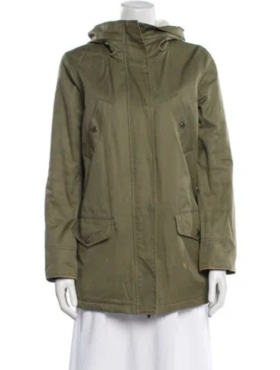 Pre-owned Barneys New York Fur Jacket In Green