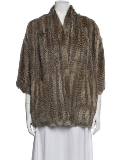 Pre-owned Barneys New York Fur Jacket In Multi